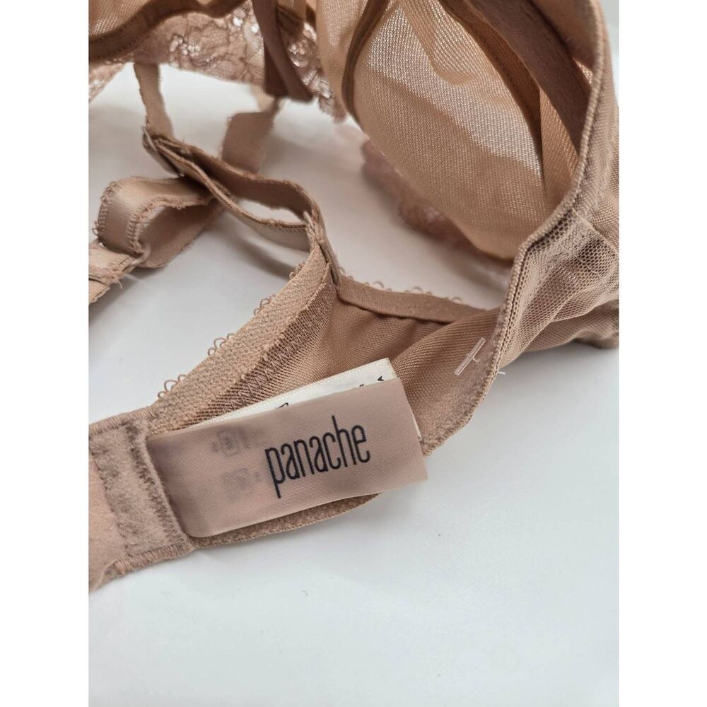 Panache Jasmine Underwired Balcony Bra Size 30F Women's Beige - Picture 8 of 8